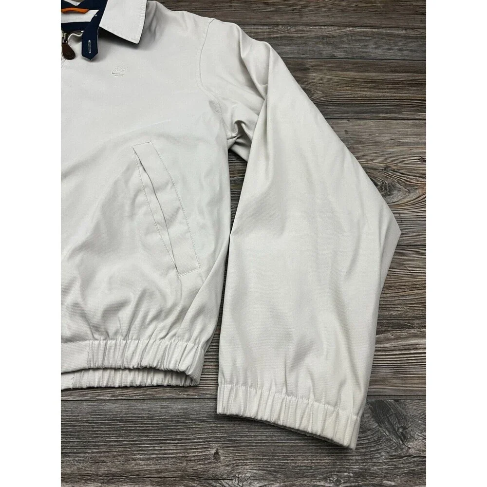 Timberland Weathergear Mens Jacket Beige XL Full Zip Collared Preppy Dadcore‎